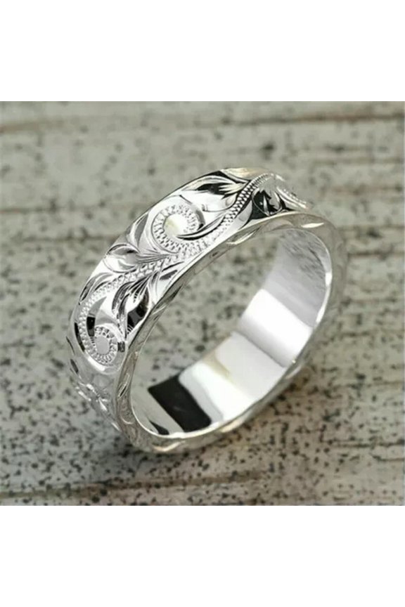 Fashion 925 Silver Retro Turkish Handmade Ring Women Cubic Zirconia Delicate Jewelry Gift-Style#1-6