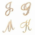 thumbnail image 1 of K-KED Fashion Crystal Letter Brooch Initial Lapel Pin Rhinestone 26 English Letters-G, 1 of 8