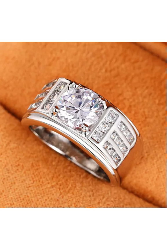 Fashion Cubic Zircon 925 Silver Filled Ring Women/Men Delicate Jewelry Sz 6-10-7