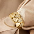 thumbnail image 1 of K-KED Fashion Gold Plated Cubic Zircon Ring Women Delicate Jewelry Wedding Gift Sz 5-12-8, 1 of 5