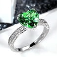 thumbnail image 1 of K-KED Fashion HearJewelry 925 Silver Filled Rings Women Wedding Party Gift Sz 6-10-5-PINK, 1 of 9