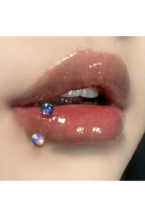 Fashion Lip Clip Cuff C-shaped Septum Piercing Fake Body Piercing Non Piercing-Blue