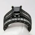 thumbnail image 1 of K-KED Fashion Party Men 925 Silver Rings Cubic Zirconia Wedding Gift Delicate Jewelry Size 6-13-10-#9, 1 of 6