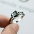 thumbnail image 1 of K-KED 925 Silver Filled Women Wedding Rings Cubic Zircon Engagement Delicate Jewelry Sz 6-10-7-#9, 1 of 5