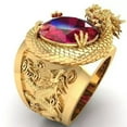 thumbnail image 1 of K-KED Fashion Punk Dragon Rings Men Hip Hop Delicate Jewelry Snake Ring Gifts Size 6-13-12-#6, 1 of 9