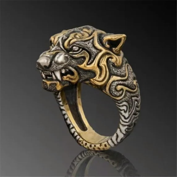 K-KED Fashion Punk Dragon Rings Men Hip Hop Delicate Jewelry Snake Ring Gifts Size 6-13-7-#2