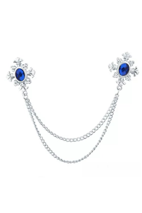 Fashion Rhinestone Personalized Brooch Pin Breastpin Clothing Collar Jewelry-2