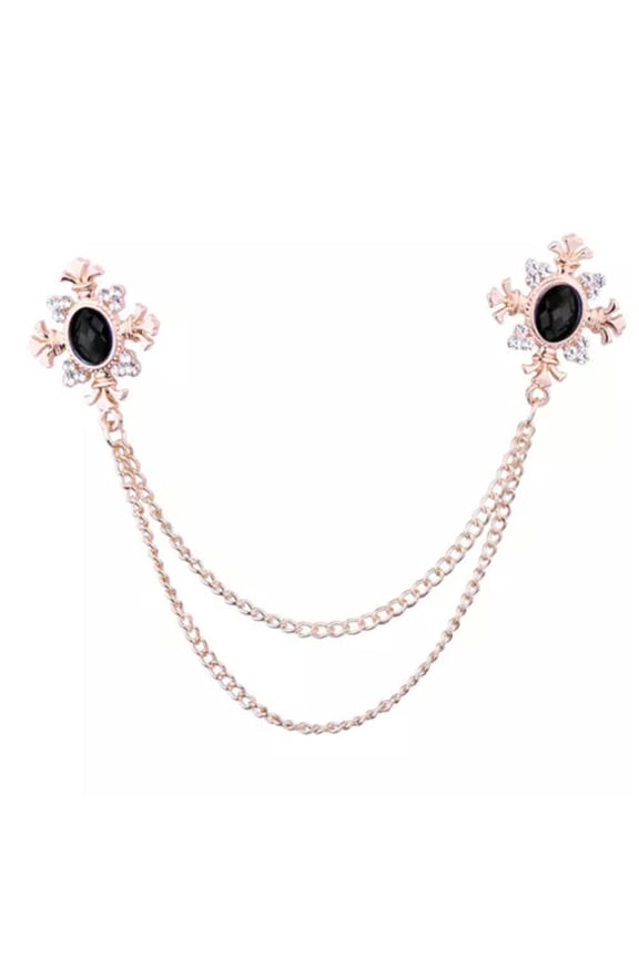 Fashion Rhinestone Personalized Brooch Pin Breastpin Clothing Collar Jewelry-3