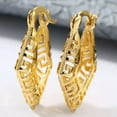 thumbnail image 1 of K-KED Fashion Silver,Gold Hoop Earrings Romantic Women Hollow Out Delicate Jewelry Gift A Pair-#2, 1 of 6