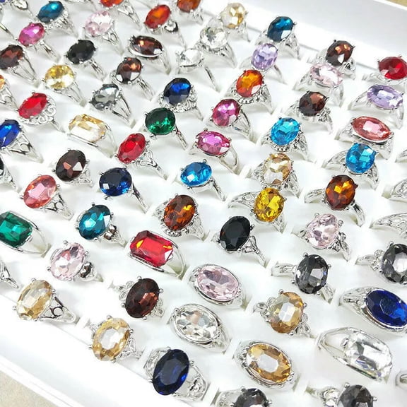 K-KED Fashion Wholesale Mixed Lots 30pcs Various Gold P Lady's Womens Rings