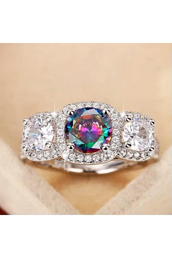 Fashion Women Delicate Jewelry 925 Silver Filled,Gold Ring Hiphop Punk Party Gift Sz 6-10-9