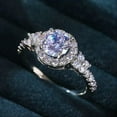 thumbnail image 1 of K-KED Fashion Women Marquise Cut Cubic Zircon 925 Silver Filled Rings Wedding Jewelry-9, 1 of 6