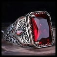 thumbnail image 1 of K-KED Fashion Women Men 925 Silver Delicate Jewelry Cubic Zirconia Wedding Party Ring Size 6-13-6-Red, 1 of 3