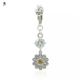 thumbnail image 1 of K-KED Faux Body Piercing Navel Clip on Belly Button Rings Fake Belly Piercing-5, 1 of 9