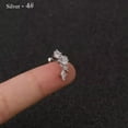 thumbnail image 1 of K-KED Gold Color Stainless Steel Piercing Earring Piercing Delicate Jewelry Star Ear Stud Women-silver4, 1 of 9