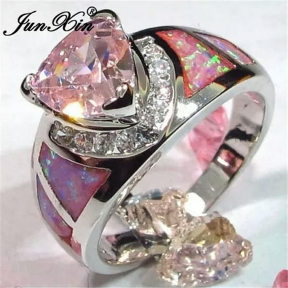 K-KED Gorgeous 925 Silver Cubic Zircon Ring Women Wedding Delicate Jewelry Sz 6-10-9-#1