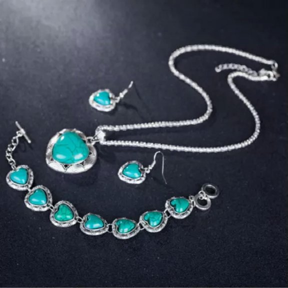 K-KED Gorgeous 925 Silver Cubic Zirconia Necklace Bracelet Earrings Women Delicate Jewelry Set-Silver