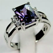 K-KED Gorgeous 925 Silver Filled Rings Women Cubic Zircon Delicate Jewelry Wedding Gift Sz 6-10-7-Style_7