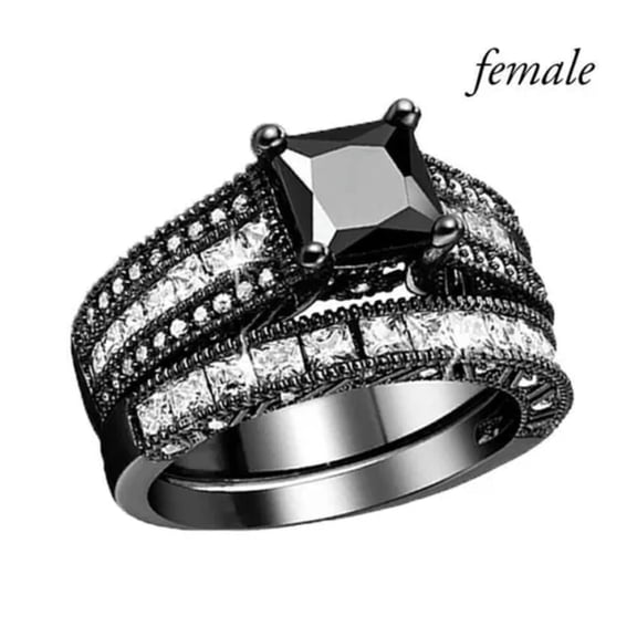 K-KED Gorgeous 925 Silver Filled Rings Women Cubic Zircon Delicate Jewelry Wedding Gift Sz 6-10-8-Style_8