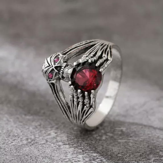 K-KED Gorgeous 925 Silver Oval Cut Cubic Zircon Ring Women Delicate Jewelry Size 6-10-9-Style 3