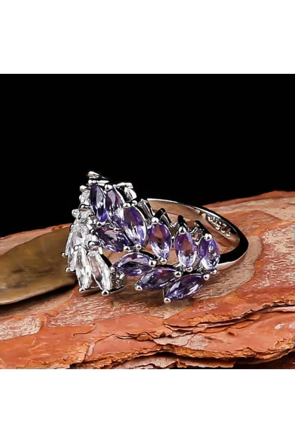 Gorgeous 925 Silver Ring Cubic Zirconia Women Wedding Delicate Jewelry Gifts Sz 6-10-8-#3