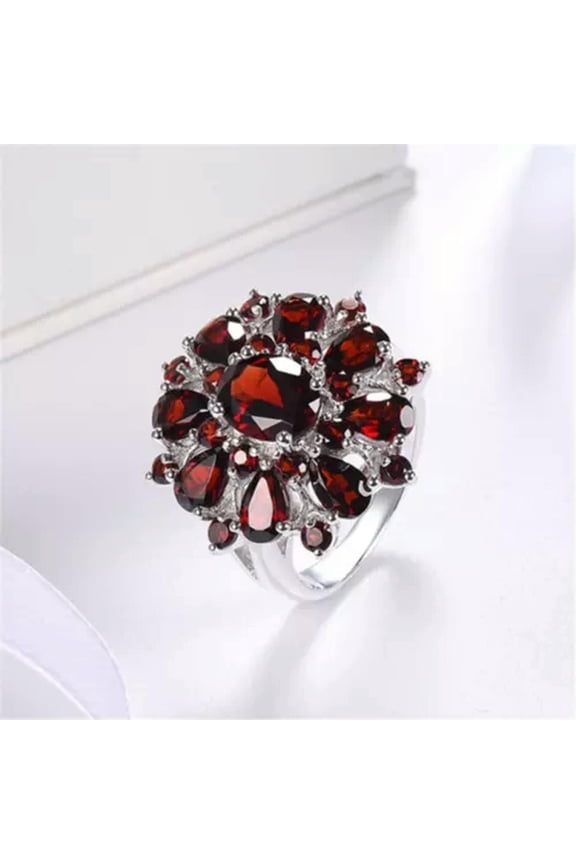 Gorgeous Cubic Zircon 925 Silver Rings Women Wedding Bridal Delicate Jewelry Gift Sz 6-10-Silver-9