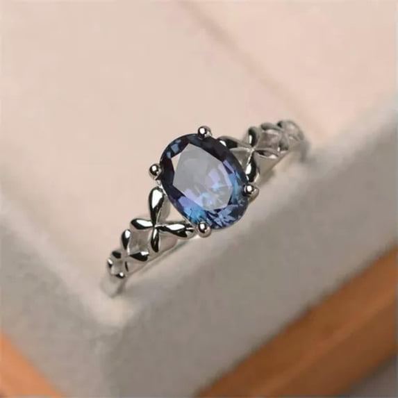 K-KED Gorgeous Cubic Zirconia Delicate Jewelry Women Ring 925 Silver Engagement Rings Siz 6-10-10-#6
