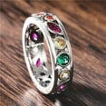 thumbnail image 1 of K-KED Gorgeous Women Cubic Zirconia 925 Silver Ring Wedding Delicate Jewelry Gifts Size 6-10-#3-10, 1 of 6
