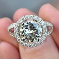 thumbnail image 1 of K-KED Gorgeous Women Cubic Zirconia Rings Wedding 925 Silver Delicate Jewelry Size 6-10-8, 1 of 6