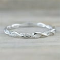 thumbnail image 1 of K-KED Gorgeous Women Party 925 Silver Filled Ring Cubic Zirconia Delicate Jewelry Gift Sz 6-10-9-Gold, 1 of 6