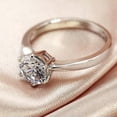 thumbnail image 1 of K-KED Gorgeous Women Party 925 Silver Filled Ring Cubic Zirconia Delicate Jewelry Gift Sz 6-10-9, 1 of 6