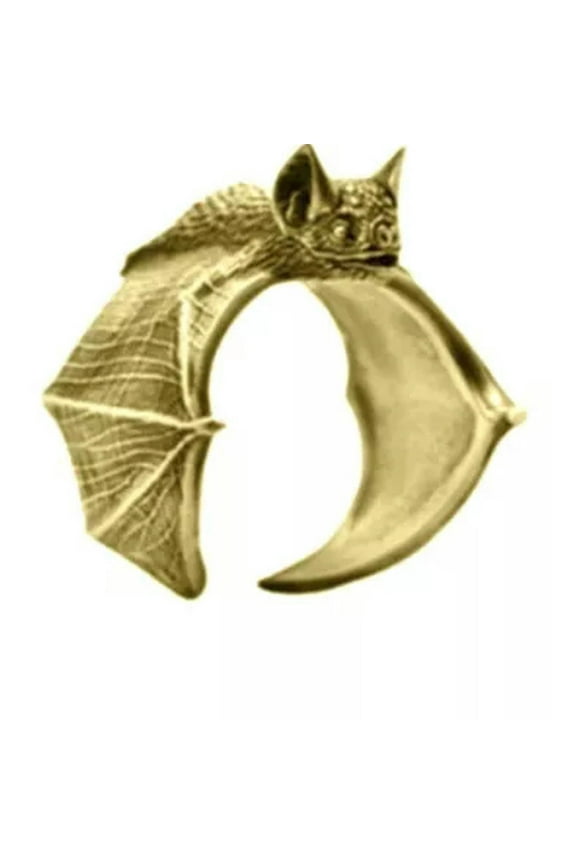 Gothic Punk Retro Dragon Bat Ring Adjustable Open Halloween Party Delicate Jewelry Gifts-C