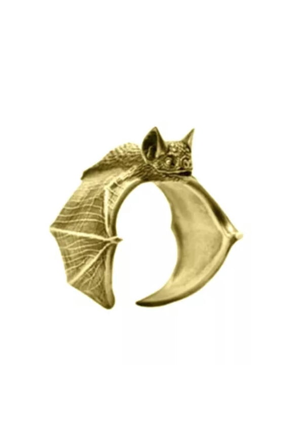 Halloween Retro Dragon Bat Animal Adjustable Ring Women Men Party Delicate Jewelry Gifts-C