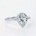 thumbnail image 1 of K-KED Halo Pear-shaped 2.0ct Moissanite Ring Women in 925 Sterling Silver D Color VVS1, 1 of 9
