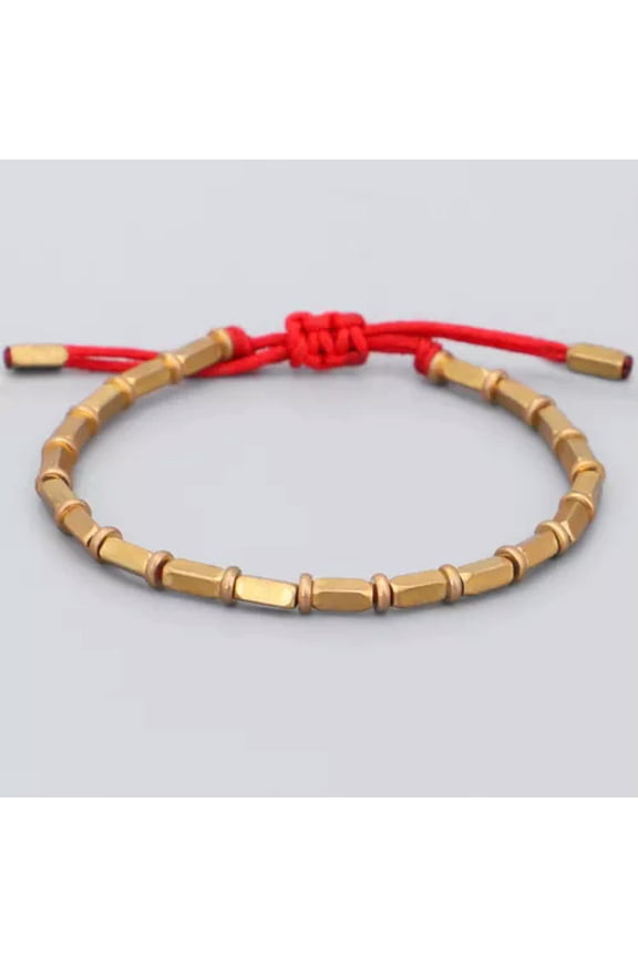 Hand-woven Creativity Temperament Pull Bracelet Red String Adjustable Bracelets-Red