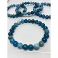 thumbnail image 1 of K-KED Handmade APATITE Crystal Healing Gemstone Stretch Bracelet 8mm BLUE, 1 of 7