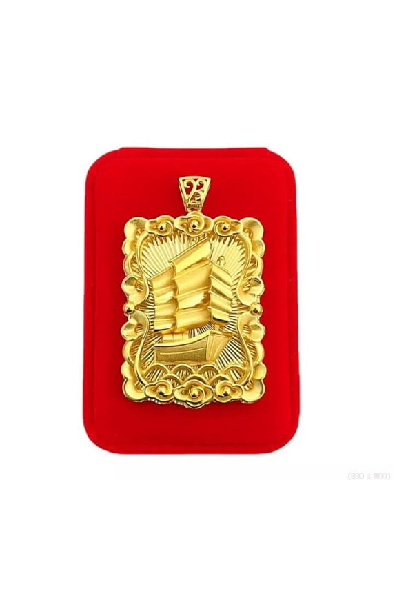 Happiness smoothness 24K Gold Filled Yellow GP Pendant