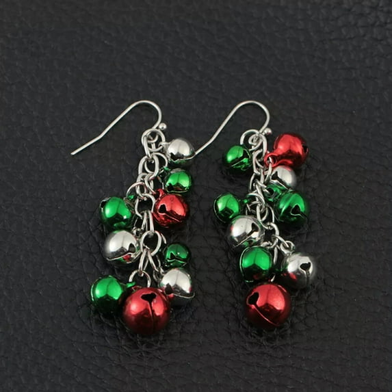 K-KED Holiday Dangle Earring Jingle Bell Earrings Christmas Party