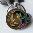 thumbnail image 1 of K-KED Hummingbird Charm Pendant Keychain Printed Metal Animal Keyring Fashion Unisex, 1 of 3