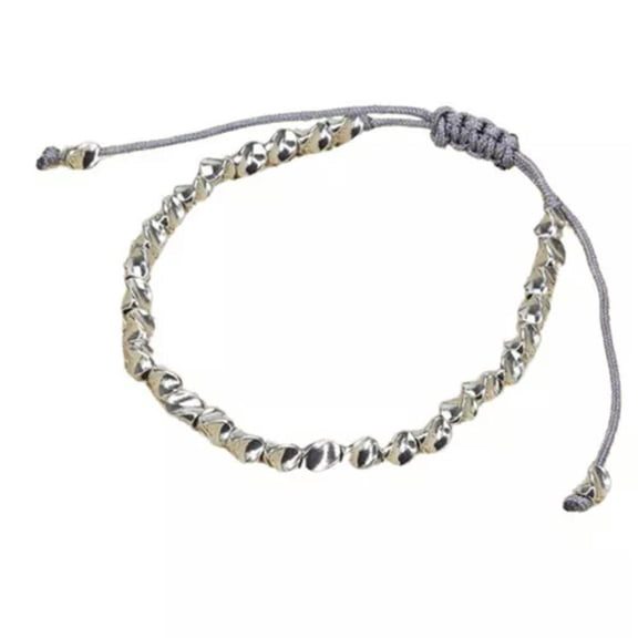 K-KED Irregular Handmade Bracelets Braided Bracelets Wenwan Line Bracelets Creativity-Silver 1