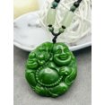 thumbnail image 1 of K-KED Jade Buddha Charm Pendant Necklace Beads Cord Chain Handmade Carved Gemstone-default, 1 of 7