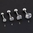 thumbnail image 1 of K-KED Labret Tragus Lip Bar Monroe Cartilage Helix Ear Ring Stud Upper Ear Piercing *-silver-6MM, 1 of 9