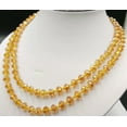 thumbnail image 1 of K-KED Long 38'' 5x8mm Faceted AB Multicolor Crystal Gemstone Rondelle Beads Necklace-Yellow, 1 of 9