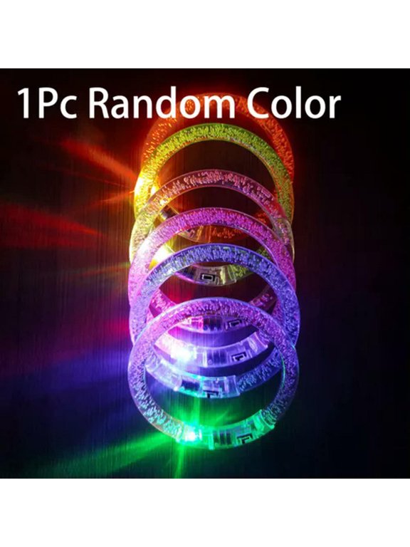 Luminous Bracelets Neon Glowing Bangle LED Bracelets Luminous Wristbands Bangle-Multi