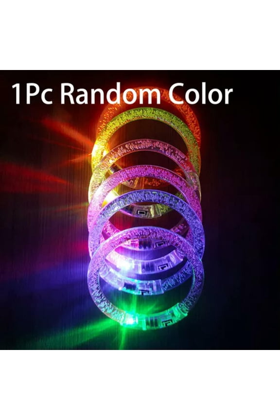 Luminous Bracelets Neon Glowing Bangle LED Bracelets Luminous Wristbands Bangle-Multi