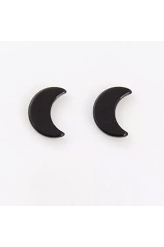 Men Women Magnetic Fashion Black Stud Earrings Ear Plugs Non-Piercing Clip On-7