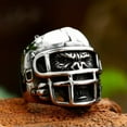 thumbnail image 1 of K-KED Men's Powerful Headguard Gorilla Ring Stainless Steel Gothic Biker Delicate Jewelry Ring-9, 1 of 6