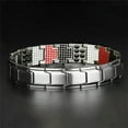 thumbnail image 1 of K-KED Men's Stainless Steel Chain Fashion Link Bracelet Wristband Bangle Jewelry-#9, 1 of 9