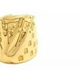 thumbnail image 1 of K-KED Mens Biker Casino Lucky Poker Ring Delicate Jewelry Men Stainless Steel Size 7-15-8-Gold, 1 of 6