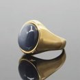 thumbnail image 1 of K-KED Multi Color Stone Vintage Stainless Steel Fashion Trendy Rings Size 7-12-9-Gold/Gray stone, 1 of 9
